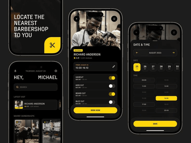 Mockup App Barber